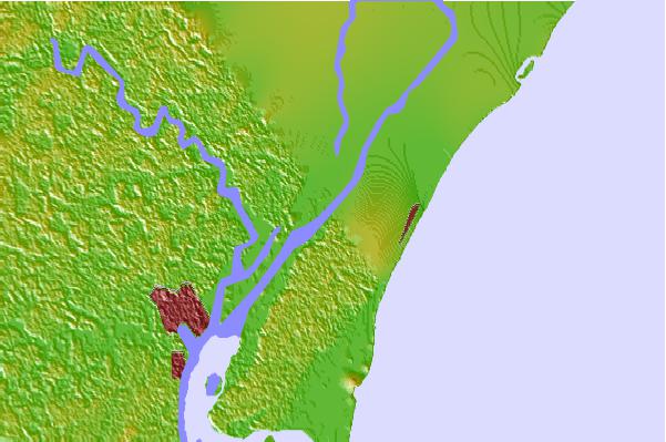 Tide stations located close to Hagley Landing, Waccamaw River, South Carolina