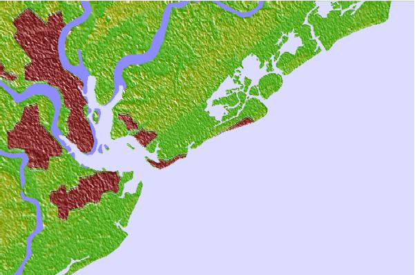 Tide stations located close to Hamlin Creek, Isle of Palms, South Carolina