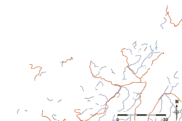 Roads and rivers around Hammerfest, Norway