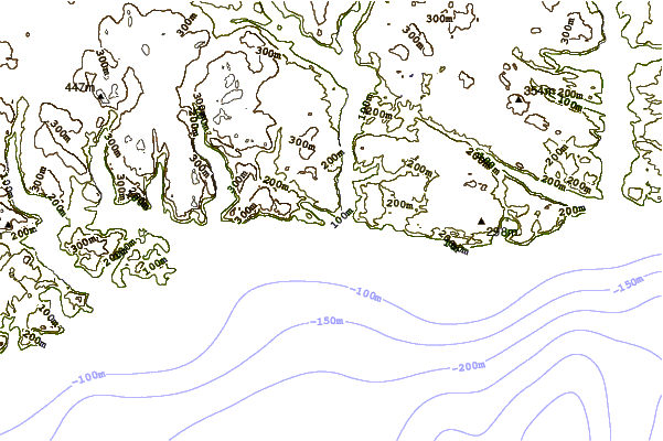 Shoreline around Hare Bay, Newfoundland