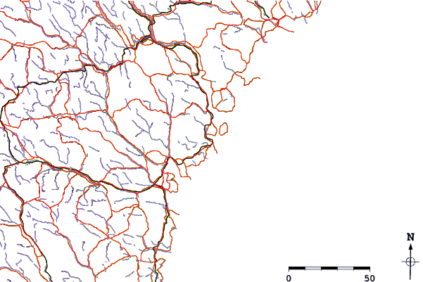 Roads and rivers around Harnosand