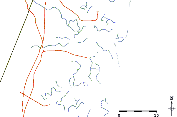 Roads and rivers around Harris Neck, Barbour Island River, Georgia