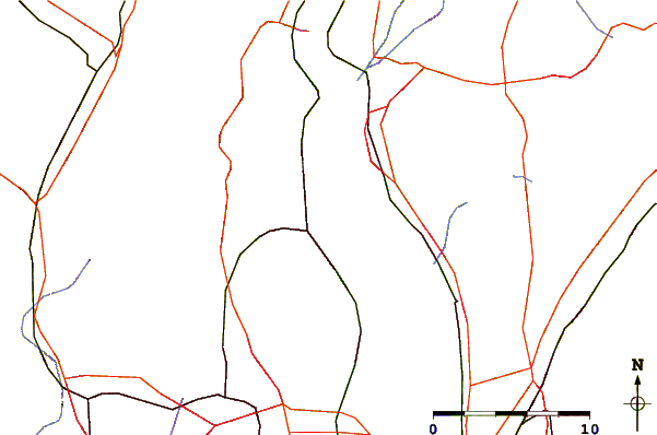 Roads and rivers around Haverstraw, Hudson River, New York