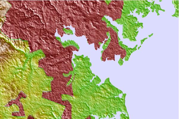 Tide stations located close to Hawkins Point, Patapsco River, Maryland