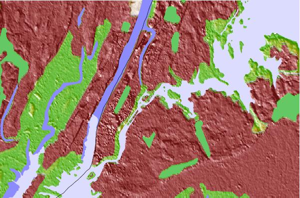 Tide stations located close to Hell Gate, Wards Island, East River, New York, New York