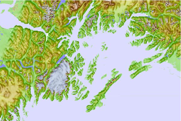 Tide stations located close to Herring Point, Knight Island, Alaska