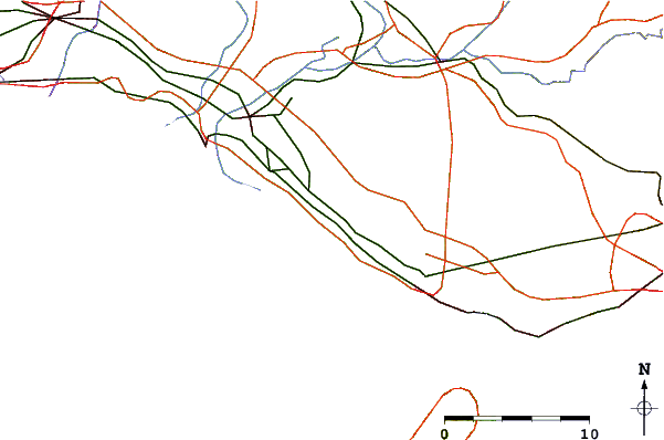 Roads and rivers around Higasi Harima, Hutami Hyogo, Japan