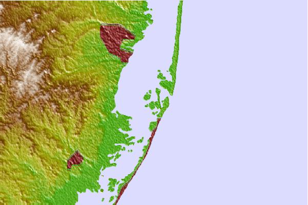 Tide stations located close to High Bar, Barnegat Bay, New Jersey