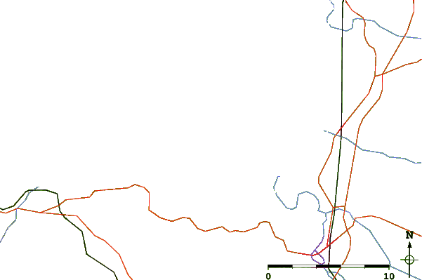 Roads and rivers around Hinkley Point, England