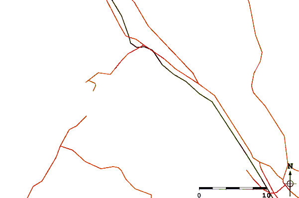 Roads and rivers around Hog Point, James River, Virginia