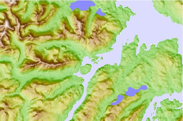 Tide stations located close to Hollis Anchorage, Kasaan Bay, Alaska