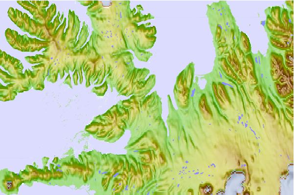 Tide stations located close to Hólmavík, Iceland