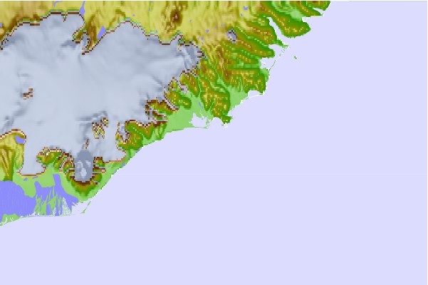 Tide stations located close to Hornafjörður, Iceland