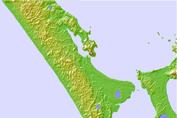 Tide stations located close to Houhora River Entrance, New Zealand