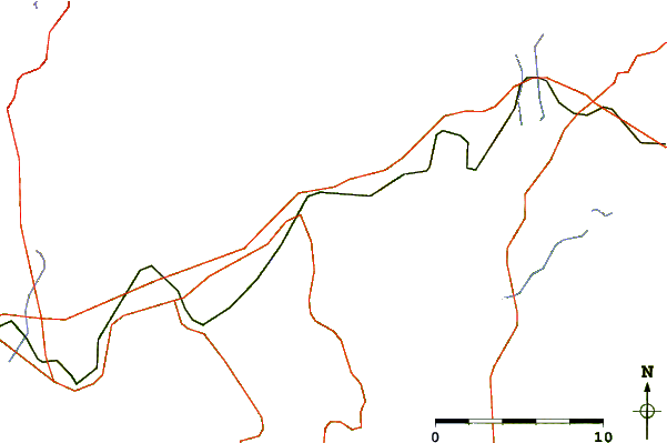 Roads and rivers around Hubbards, Nova Scotia