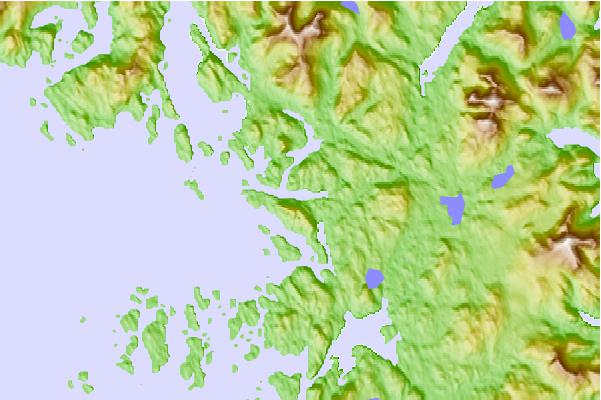 Tide stations located close to Hunter Bay, Alaska