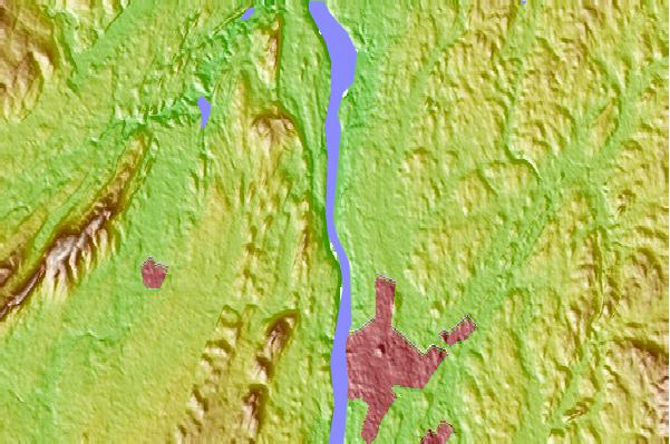 Tide stations located close to Hyde Park, Hudson River, New York