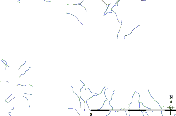 Roads and rivers around Iceberg Point, Nunavut