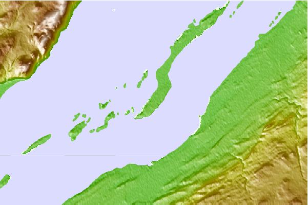 Tide stations located close to Ile Aux Grues, Quebec