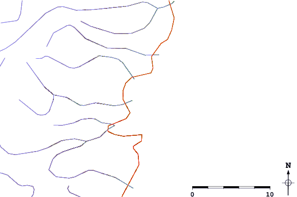 Roads and rivers around Ingonish Island, Nova Scotia