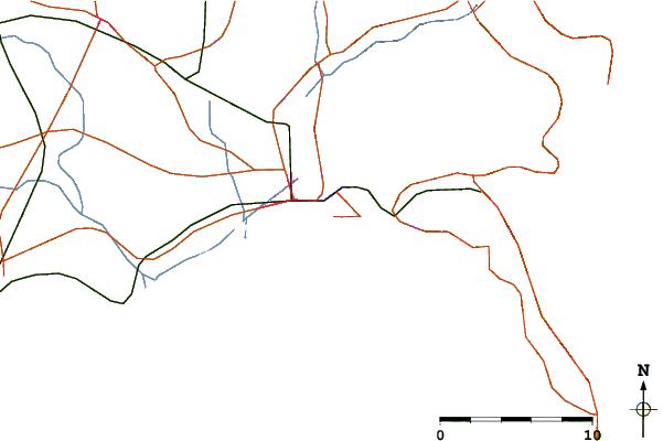 Roads and rivers around Isinomaki, Miyagi, Japan