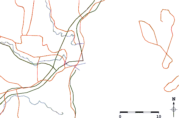 Roads and rivers around Iwakuni, Yamaguti, Japan