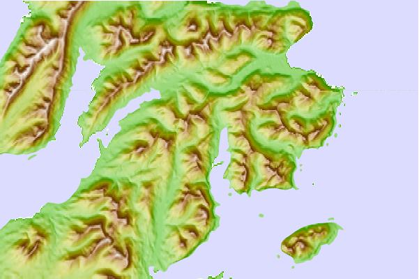 Tide stations located close to Jap Bay, Alaska