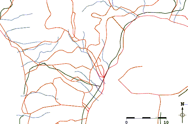 Roads and rivers around Kagoshima