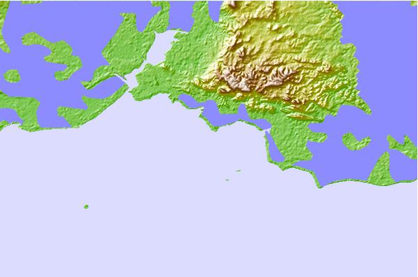 Tide stations located close to Kaligola Point, Papua New Guinea
