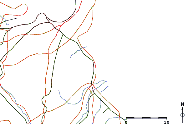 Roads and rivers around Kanda, Hukuoka, Japan