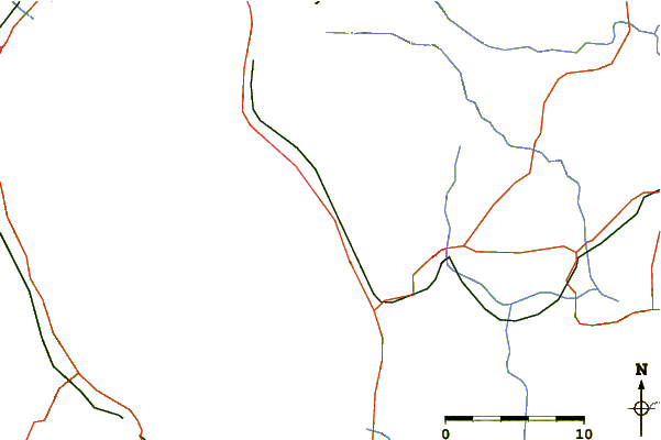 Roads and rivers around Kanoya, Kagosima, Japan