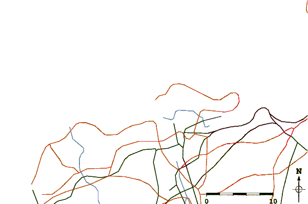 Roads and rivers around Kasiwabara, Hukuoka, Japan