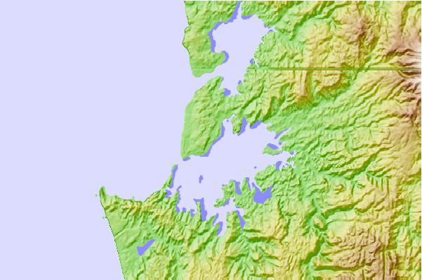 Tide stations located close to Kawhia, New Zealand