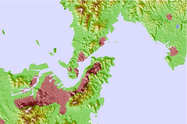 Tide stations located close to Kazi Ga Hana, Hukuoka, Japan