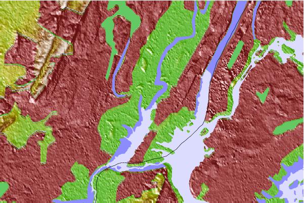 Tide stations located close to Kearney Point, Hackensack River, New Jersey