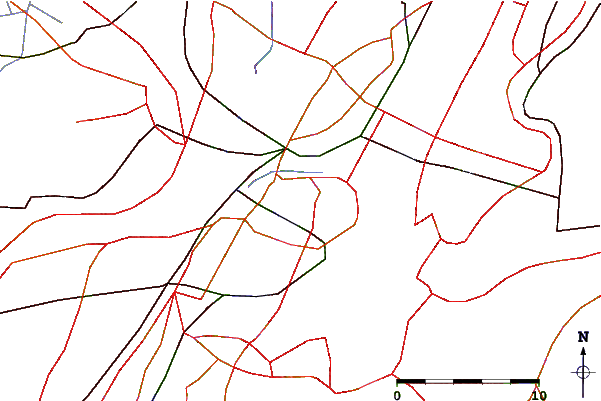 Roads and rivers around Kearney Point, Hackensack River, New Jersey