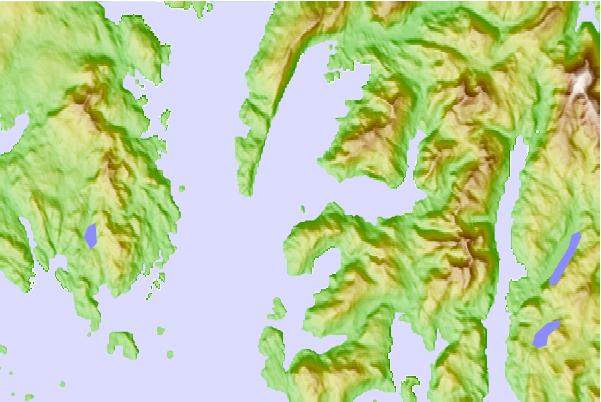 Tide stations located close to Keete Island, Nutkwa Inlets, Alaska