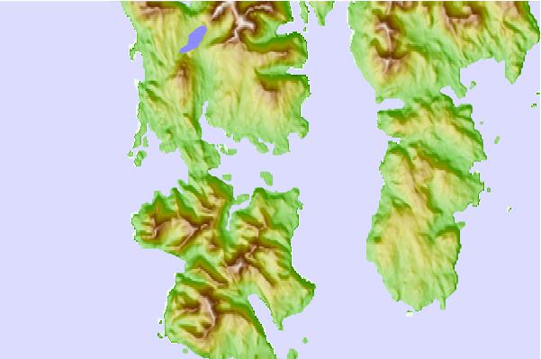 Tide stations located close to Kell Bay, Affleck Canal, Kuiu Island, Alaska