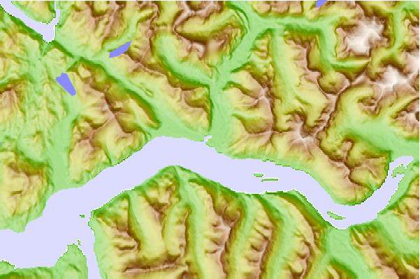 Tide stations located close to Khyex Point, British Columbia