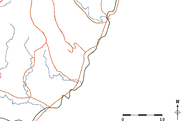 Roads and rivers around Kii Katuura, Wakayama, Japan