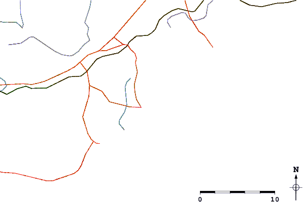 Roads and rivers around Kiritappu, Hokkaido, Japan