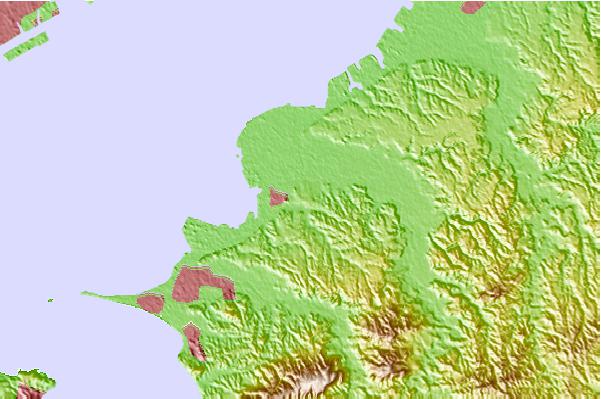 Tide stations located close to Kisarazu