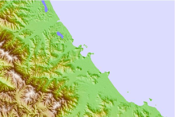 Tide stations located close to Kojo