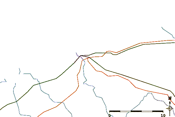 Roads and rivers around Kolobrzeg