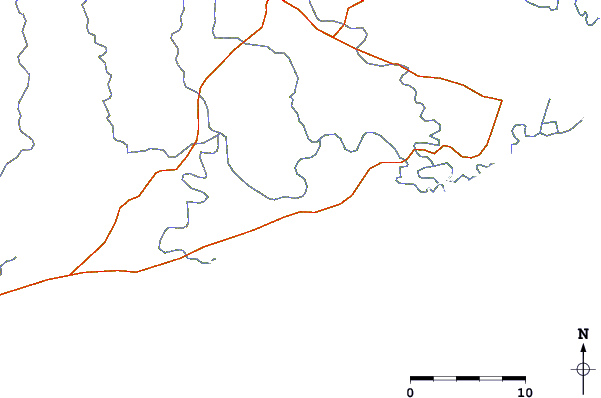Roads and rivers around Konarka