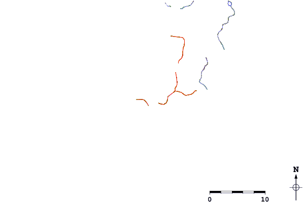 Roads and rivers around Koror, Palau Islands