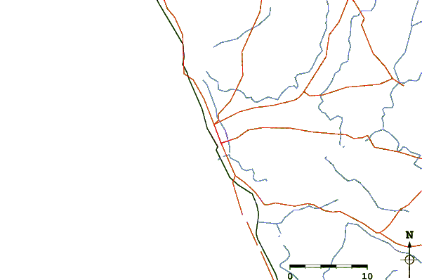 Roads and rivers around Calicut