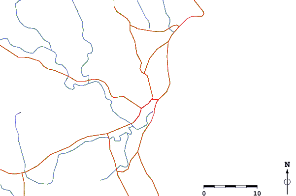 Roads and rivers around Kuantan, Malaysia