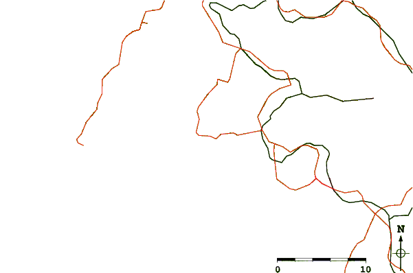 Roads and rivers around Kusudomari, Nagasaki, Japan