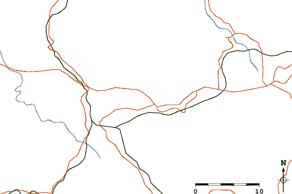 Roads and rivers around Kwangyang